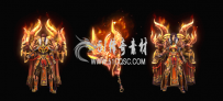 [套装素材-2307120190]传奇复古战士剑甲
